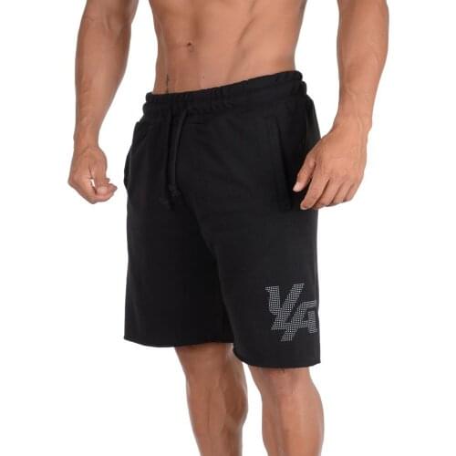 Mens Casual Cotton jogger Shorts men Sexy Sweatpants Male Fitness Bodybuilding Workout Man Fashion Loose shorts