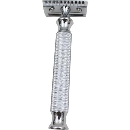 Men Barber Shave Tool Metal Chrome Double Edge Safety Razor