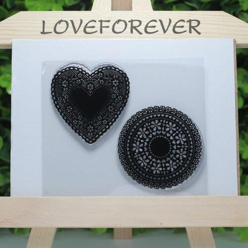 Love heart round transparent clear stamp for Scrapbooking/Card Making/sewing fabric/Stamp set stationery Party Decoration Supply