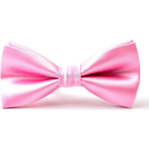 Solid bow tie butterfly for men Pink blue pretied necktie 2018 new Accessories 12colors corbatas