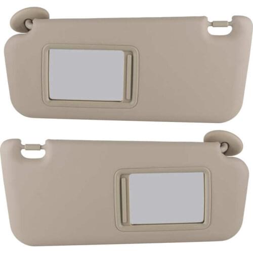 Car styling heated windshield Pair Sun Visor Board 74320‑42501‑A1 Beige Driver Side Fit for RAV4 2006‑2013 car