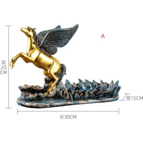 Resin Pegasus Creative Home Storage Box Living Room Crafts Decoration
