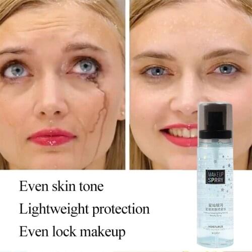 Primer Makeup Brightening Spray Water Moisturizing Long-lasting Makeup Setting Glycerin Oatmeal Extract Cosmetic 120ml