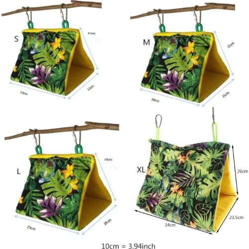 Bird Nest Hanging Cage Tent for Small Pets Parrot Hammock Parakeet Stand Swing HX6D