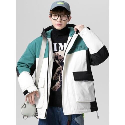 High quality mens winter warm down coat oversize puffer jacket casual man outwear