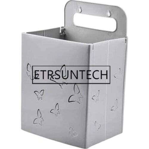 20pcs Foldable Bathroom Storage Basket Plastic Dirty Hamper Clothes Wall Shelf Hanging Punch-free Laundry Basket