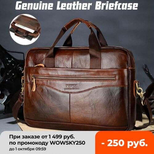 Mens Bag Mens Briefcase Mens Cowhide Leather Genuine Leather Handbags Crossbody Bags Luxury Business Messenger Bags Laptop Bag