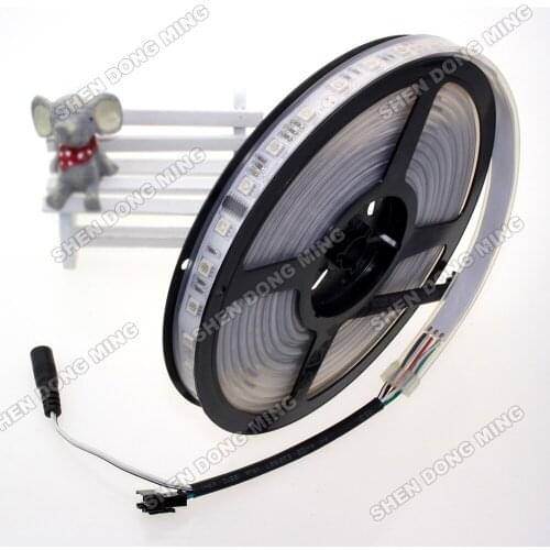 High quality 5m 1812 digital led lamp waterproof IP67 60leds/m 5IC/M 5050 changeable RGB led strip pixel, rope neon light