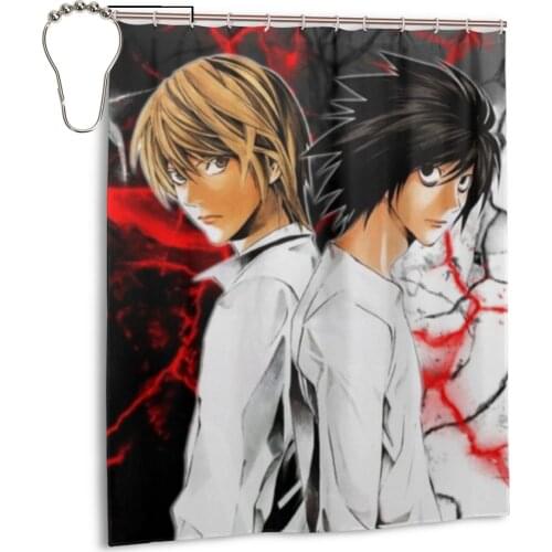 High Quality Printed Death Note Figure Fabric Shower Curtains Screen ery Waterproof Products Bathroom Decor
