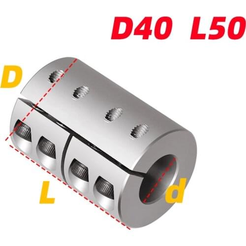 D40 L50 High Precision Rigid Coupling Engraving machine Aluminium alloy Shaft Coupler Screw For Stepper Motor Accessories parts