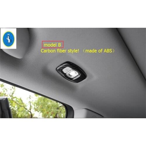 Yimaautotrims Auto Accessory Rear Roof Reading Lamp Lights Frame Cover Trim 2 Pcs Fit For Renault Koleos 2017 2018 2019 2020 ABS