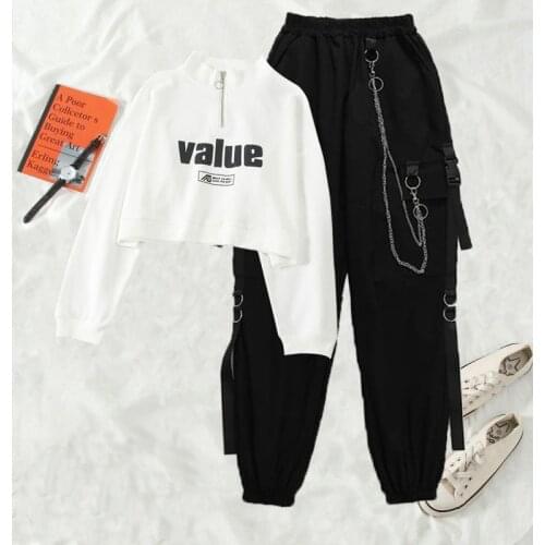 Women Sets Overalls New S0pring And Autumn Ins Clothes Two-piece Harajuku Vintage Style Undefined Dropshipping Streetwear Clothi