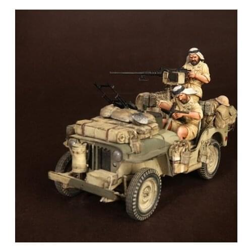 1/35 Resin Figure Model Kit Unassambled Unpainted 00690(NO CAR)