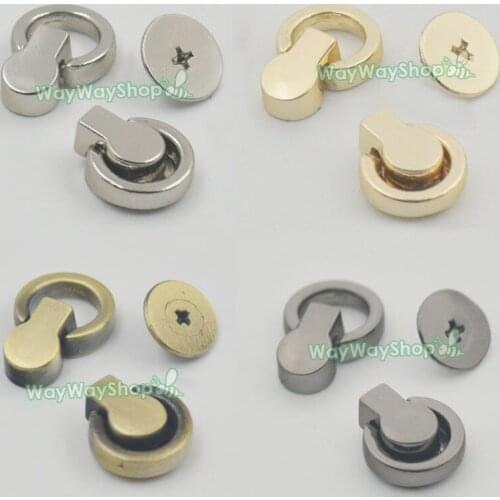 10 Pcs Head Button Stud O Ring 0.32" 8mm Screwback Spot Screw Chicago Nail Bag Purses Rivet