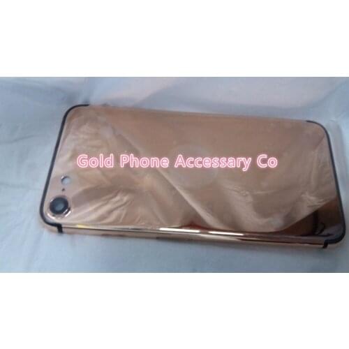 100% Real Gold / Rose Gold / Platinum 24ct rose Gold Housing for Phone7 and plus and rose Gold Buttons Price