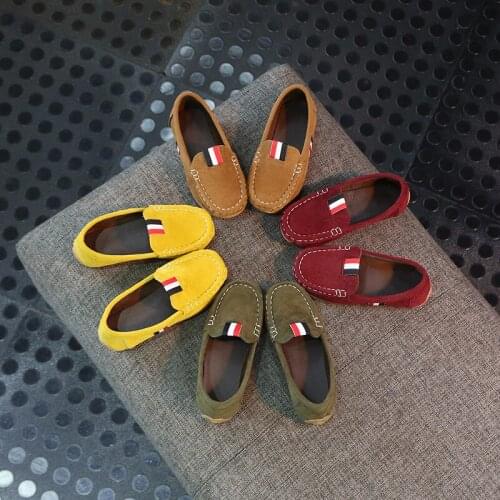 2021 childrens dance shoes sneakers spring children boys and girls casual leather peas shoes childrens soft shoes comfortable