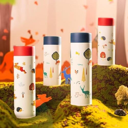316 Food Grade Stainless Steel Thermos Cup Card Water Cup Students Simple And Portable Children With Tea Leaking CupChildrens