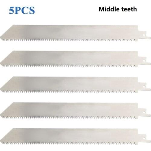 5 Pcs Reciprocating Saw Blades Stainless Steel Frozen Meat Accessories
