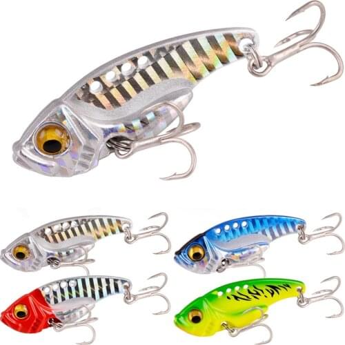 6pcs 3g 7g 10g 15g 20g Metal VIB Lure Pencil Balancer Spoon Jig Painting Fishing Lure Hard Bait Lures Fishing Tackle Treble Hook