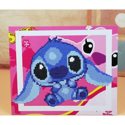 Diamond Painting Blue Little Elves Full Diamond Square Round 5D DIY Diamond Embroidery Cross Stitch Mosaic For Kid Handmade Gift