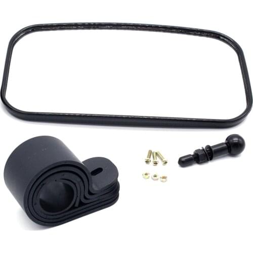 Large Convex UTV Mirror 360 Degree Rotation Rear View Mirror With 3 Different Mounting Brackets Fit For Polaris Yamaha Honda