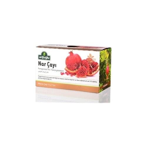 Arifoğlu Pomegranate Tea Enveloped Tea Bags 20 Pieces