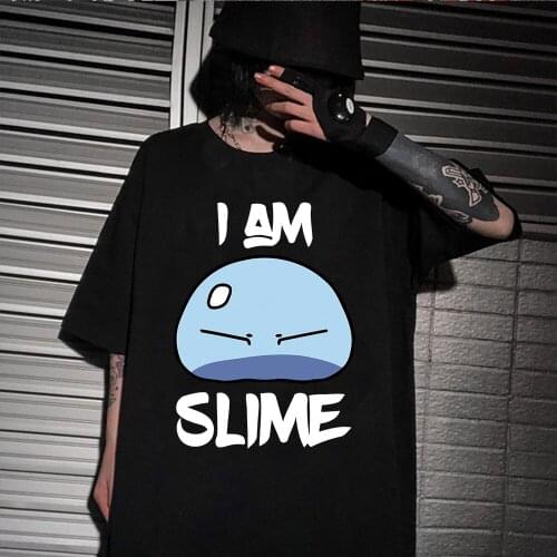 Anime That Time I Got Reincarnated as a Slime T Shirt Harajuku Summer Short Sleeve Oversized T Shirt