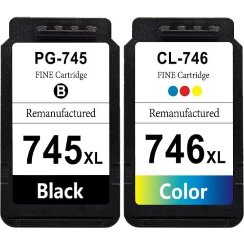 Remanufactured for Canon PG745 745XL CL746 746XL Ink Cartridges for Canon Pixma MX497 TR4570 IP2870S TS3170 MG2570S MG3070 Print
