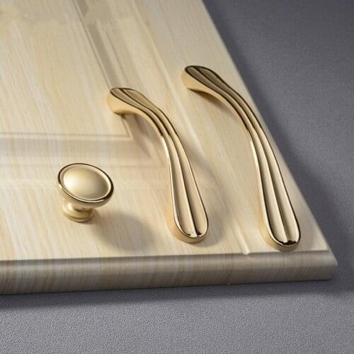 Creative Luxury Gold Handle High-end Door Knob Luxury European Wardrobe Door Handle Cabinet Shoe Cabinet Drawer Handle