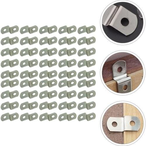 120pcs Z Shape Photo Frame Fasteners Offset Canvas Clips Table Connectors