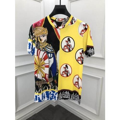 Summer 2021 Fashion Mens High quality cotton Tee Tops Fashion print casual T-shirts A710