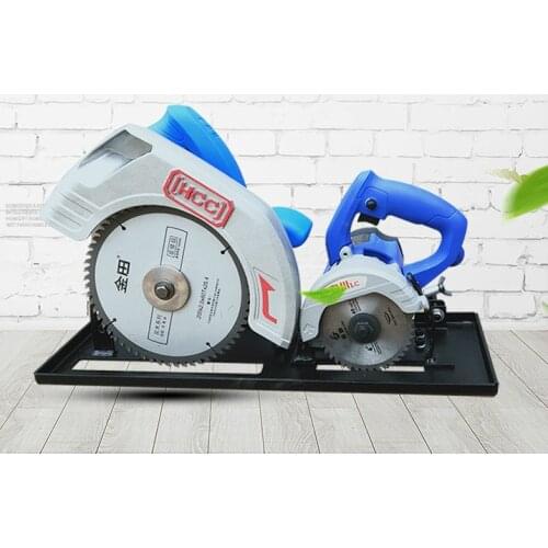MJ09 mini 2 in 1 wood precision table panel saw with main saw and scoring saw blade woodworking for MDF
