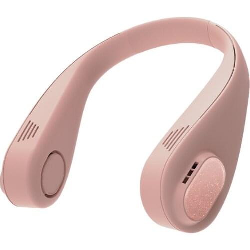 2021 New Lazy Halter Fan Mute Outdoor Sports USB Small Fan Blade-Free Halter Fan Mini mini fan cooling fan small fan