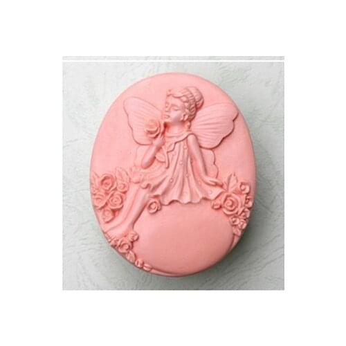 New Rose Angel Craft Art Silicone Soap mold Craft Molds DIY Handmade soap molds