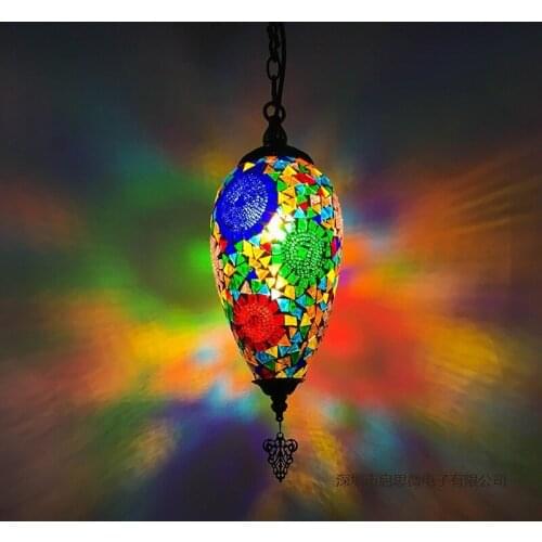 New Style Turkey ethnic customs handmade lamp romantic cafe restaurant bar tree pendant lighting bar pendant light