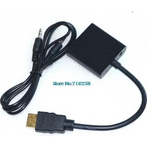 With chip HDMI to VGA 1080P HD output adapter cable with audio For Raspberry Pi
