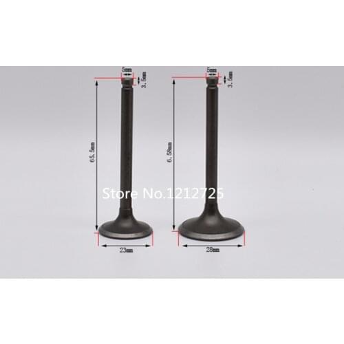 Scooter atv engine valve GY6 150 Valve Motorcycle GY6 150cc Intake Valve Exhaust Valve