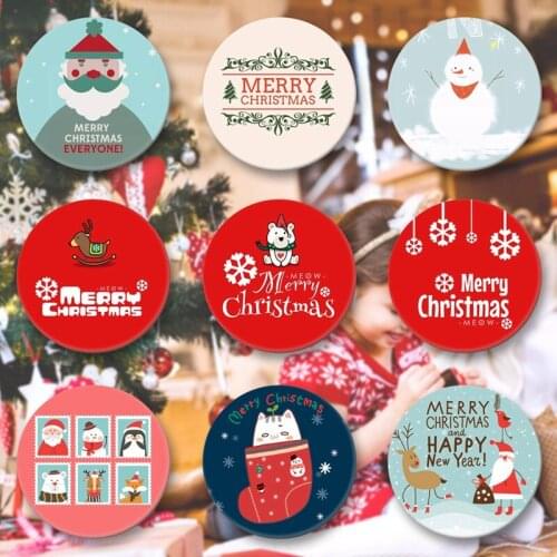 Merry Christmas Brooches For Women Santa Claus Pin Gift For New Year Badge DIY Crafts Party Decor Icons