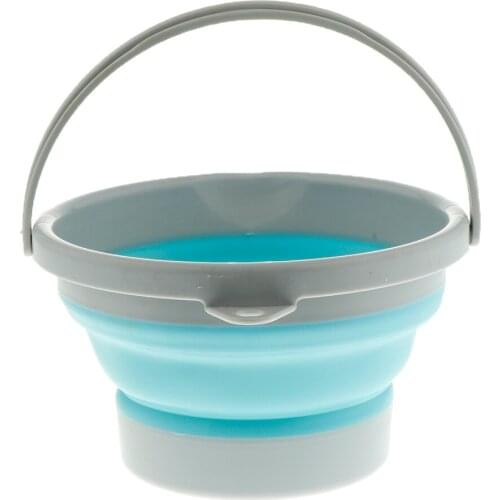 Collapsible Fishing Water Bucket Kitchen Camping Water Carrier Outdoor Fishing Storage Container