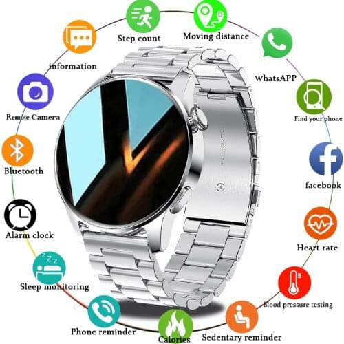 LIGE 2021 Full Touch Screen Make call Smart Watch Heart Rate Blood Sleep Monitoring Fitness Tracker Smartwatch For Android IOS