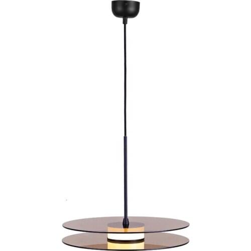 High Quality Contemporary Hanging Lamp Indoor Lighting Home Bedroom Hotel Modern Cognac Glass Pendant Light Lustre Pendente