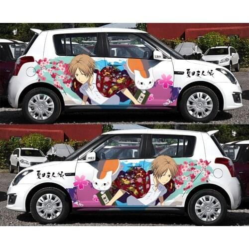 Waterproof Japan Anime Vinyl Car Sticker Sports Ralliart Stickers Natsume Takashi Cartoon Door Decals Vehicle Accessories CNS427