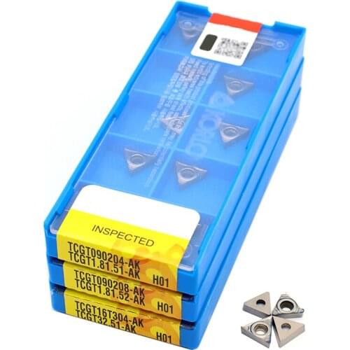 TCGT16T302 TCGT16T304 TCGT16T308 AK H01 Aluminum Inserts Internal Turning Tool CNC Lathe Tools TCGT High Quality Aluminum Cutter