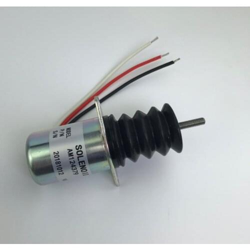 High Quality 12V Diesel Engine Fuel Shut Off Solenoid Valve AM124379 Used For John Deere F915 F925 F935 415 455