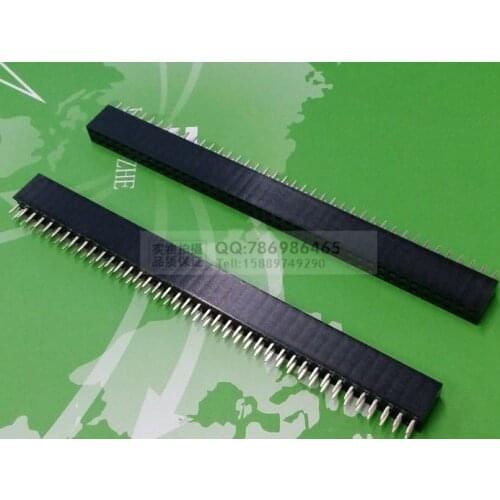 10pcs 2.54 2X40 pin breakaway Straight female header 80 pins Double row 2.54 mm Pitch Straight Needle Female Pin Header