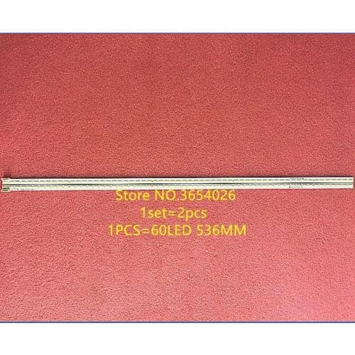 2PCS NEW 536mm LED Backlight strip 60leds for Changhong 49inch Tv APT-LB14003 L R type UD49C6000iD light bar M490U13-E1-L screen