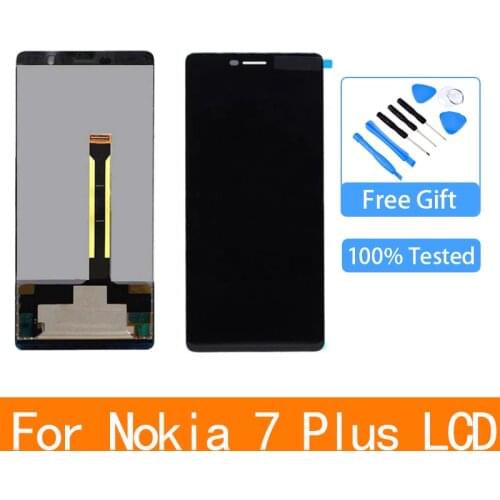 6.0" Original LCD For Nokia 7 Plus LCD Display TA-1062 TA-1046 TA-1055 LCD Touch Screen Digitizer Assembly For Nokia E7 Plus LCD