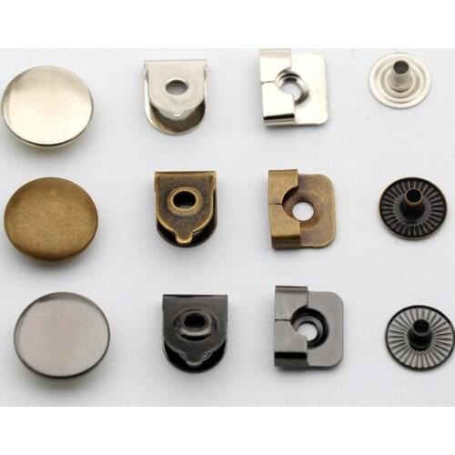 90 sets / lot HE-030 15mm 4-part metal brass trousers pants skirts hooks for lady/women silver nickle,black, bronze