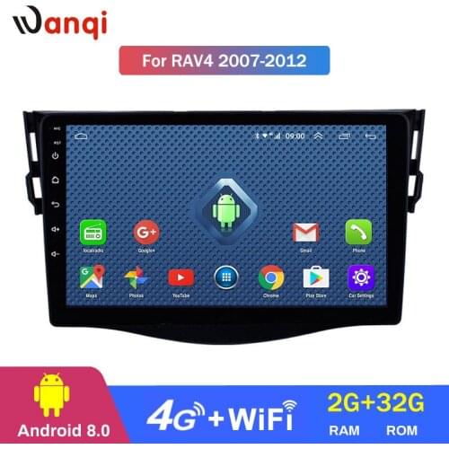 4G Lte All Netcom 9 inch Android 8.0 Car GPS Navigation for Toyota RAV4 2007-2012 Stereo Audio Radio Video Bluetooth