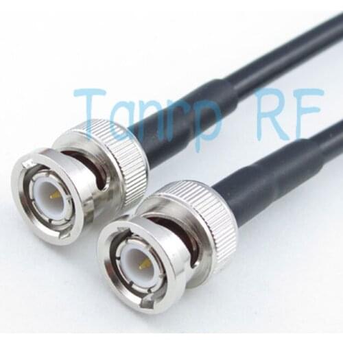 Free Shipping! 3feet 1m BNC male plug to BNC male plug RF connector Pigtail coaxial jumper cable 100cm RG58 extension cable